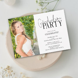 2023 Handgeschreven Fotogradatiepartij Uitnodiging