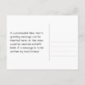 2023 HAPPY NIEUW JAAR!, kleurrijk Fireworks-patroo Briefkaart (Achterkant)