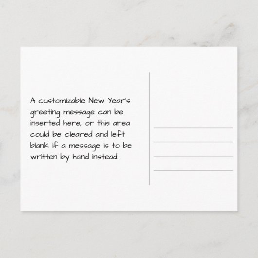 2023 HAPPY NIEUW JAAR!, kleurrijk Fireworks-patroo Briefkaart (Achterkant)