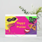 2023 Happy Purim-festival Feestdagenkaart (Staand voorkant)
