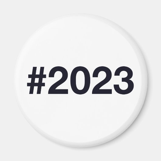 2023 Hashtag 2 Verjaardag Jubileum Magneet (Voorkant)