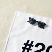 2023 Hashtag 3e verjaardag 3 jaar Strandlaken (In situ)