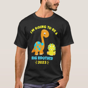 2023 ik word een grote broeder Brontosaurus di T-shirt