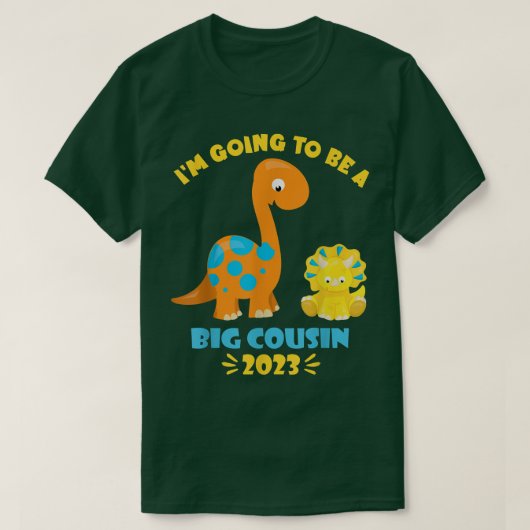 2023 Ik zal een grote neef zijn, Dinosaur Lover Cu T-shirt (Design voorkant)
