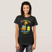 2023 I'm Going To Be A Big Brother Brontosaurus Di T-shirt (Voorkant volledig)