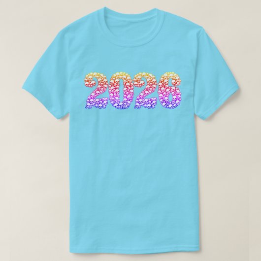 2023 in Colorful Skulls T-Shirt (Design voorkant)