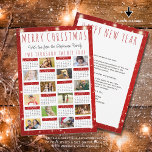 2023 Jaar in de Review 2024 Kalender 12 Foto's Roo Feestdagenkaart<br><div class="desc">NEEM CONTACT OP MET DE ONTWERPER VOOR EEN BIJGEWERKTE KALENDER. Verstuur kerstvakantie en uw 2023 Year in Review samenvatting of highlights met een 2024 jaar-op-een-blik kalenderkaart met 12 afbeeldingen en uw keuze van de groeten op de voor- en achterkant (getoond met MERRY CHRISTMAS en HAPPY NEW YEAR) in de moderne,...</div>