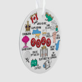 2023 Jaar in Review Acryl Kerst Ornament (voorkant)