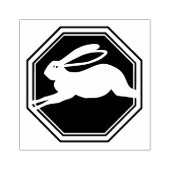 2023 jaar konijn rubberstempel (Afrduk)