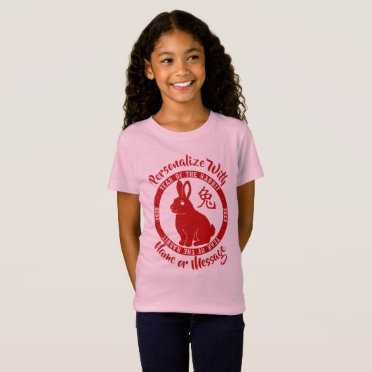 2023 jaar konijn t-shirt (Voorkant volledig)