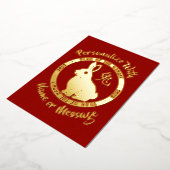 2023 jaar konijnenkaart folie feestdagenkaart (Gedraaid)