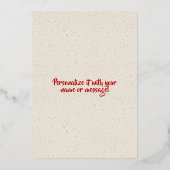 2023 jaar konijnenkaart folie feestdagenkaart (Achterkant)