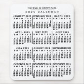 2023 jaar Maandelijks Agenda White - naam op maat Muismat (Voorkant)