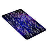 2023 Jaar Maandelijkse kalender Buitenspatie Magneet (Rechterzijde)