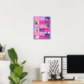 2023 jaar Maandelijkse kalender Foto Collage Cute  Poster (Thuiskantoor)