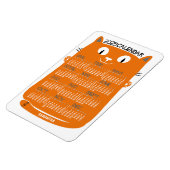 2023 Jaar Maandelijkse kalender Oranje Kat uit de  Magneet (Linkerzijde)