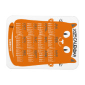 2023 Jaar Maandelijkse kalender Oranje Kat uit de  Magneet (Horizontaal)