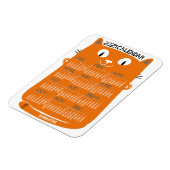 2023 Jaar Maandelijkse kalender Oranje Kat uit de  Magneet (Linkerzijde)