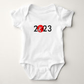 2023 Jaar van de babykleding van het konijn Romper (Voorkant)