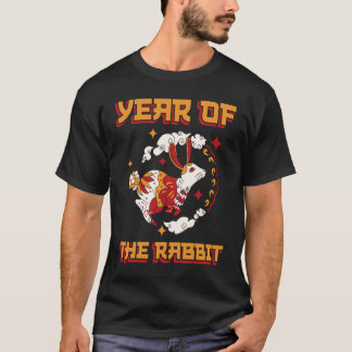 2023 Jaar van de Konijn Kat Chinese Zodiac Nieuwja T-shirt