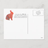 2023 Jaar van het konijn Feestdagenkaart (Achterkant)