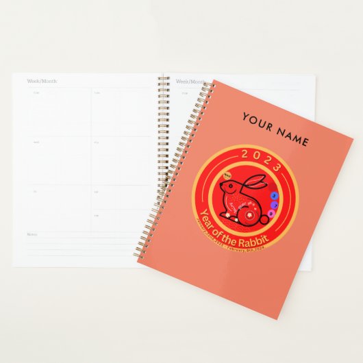 2023 Jaar van het konijnenontwerp Standaardplanner Planner (Display)
