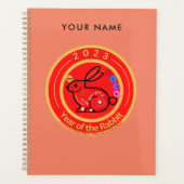 2023 Jaar van het konijnenontwerp Standaardplanner Planner (Voorkant)