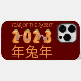 2023 JAAR VAN HET RABBIT chinese cadeauidee voor e Case-Mate iPhone 14 Pro Max Hoesje