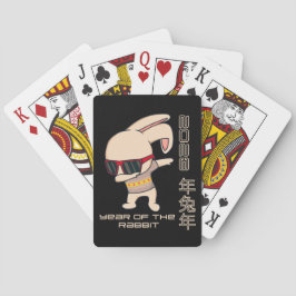 2023 JAAR VAN HET RABBIT chinese cadeauidee voor e Pokerkaarten