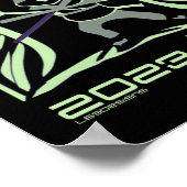 2023 JAAR VAN HET RABBIT chinese cadeauidee voor e Poster (Hoek)