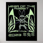 2023 JAAR VAN HET RABBIT chinese cadeauidee voor e Poster (Voorkant)