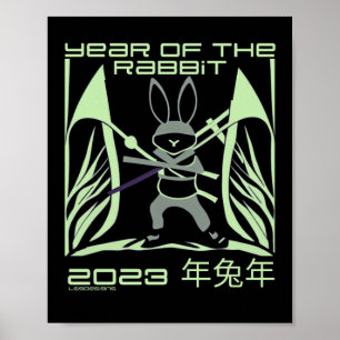 2023 JAAR VAN HET RABBIT chinese cadeauidee voor e Poster
