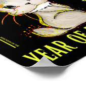 2023 JAAR VAN HET RABBIT chinese cadeauidee voor e Poster (Hoek)