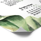 2023 Jaarkalender, Waterverfkalender, Maandag Poster (Hoek)