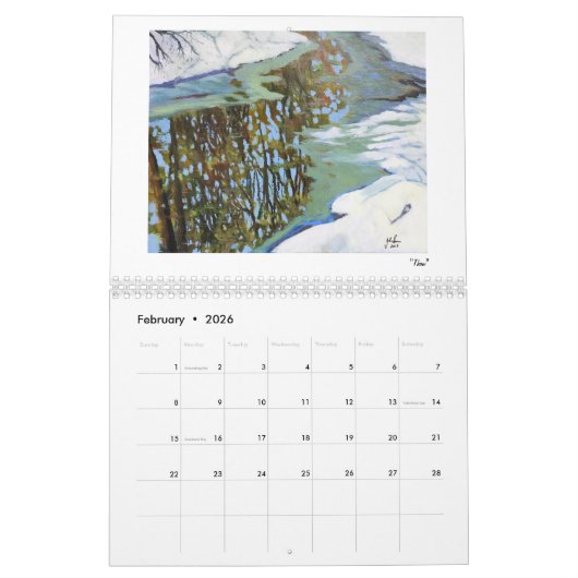 2023 John Suess Fine Art Wall Agenda Kalender (Feb 2026)