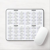2023 - Kalender 2026 Minimalistisch 4 jaar Muismat (Met muis)