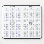 2023 - Kalender 2026 Minimalistisch 4 jaar Muismat (Voorkant)