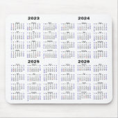 2023 - Kalender 2026 Minimalistisch 4 jaar Muismat (Voorkant)