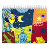 2023 Kalender Aliens, Space, Astronauts (Hoes)