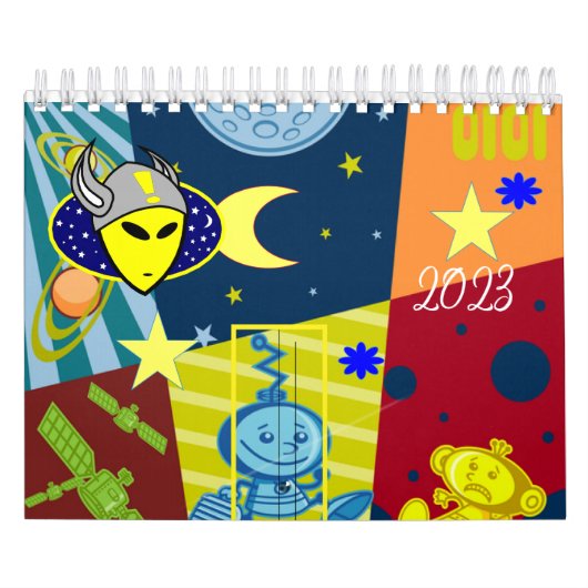 2023 Kalender Aliens, Space, Astronauts (Hoes)