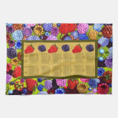 2023 Kalender Berries Blackberries aardbeien Theedoek (Horizontaal)