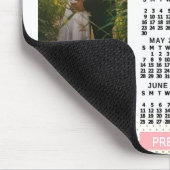 2023 Kalender Blush Pink Gold Family Foto Collage Muismat (Hoek)