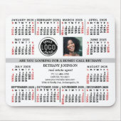 2023 Kalender Business Logo Fototekst Gemakkelijk Muismat (Voorkant)