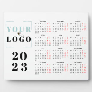 2023 Kalender Company Logo Business Fotoplaat