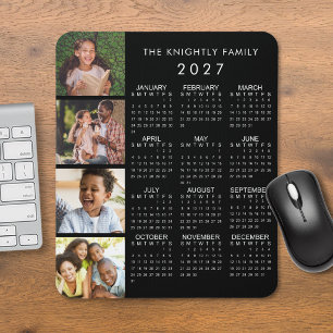 2023 Kalender Familie 4 Foto Persoonlijk Kleur Muismat