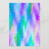 2023 Kalender kleurrijke Iridescent Holographic Programmakaart (Achterkant)