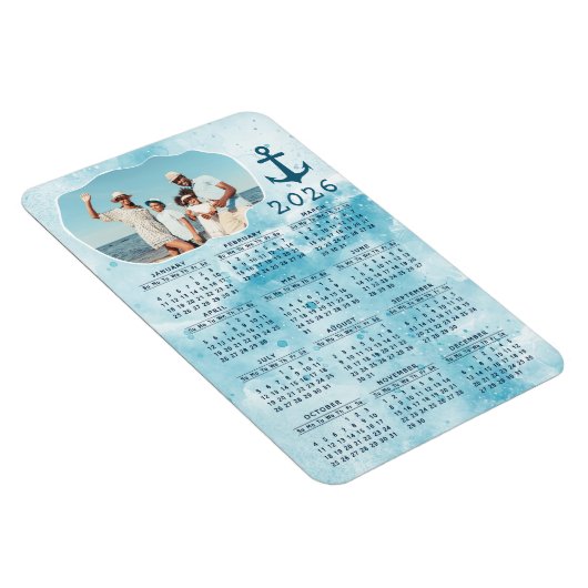 2023 Kalender Kustoceaanfamilie Foto Magneet (Rechterzijde)