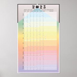 2023 Kalender - Maanplanner Poster