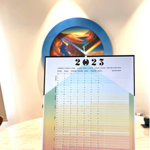 2023 Kalender - Maanplanner Poster
