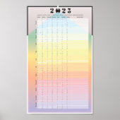 2023 Kalender - Maanplanner Poster (Voorkant)